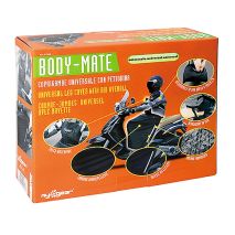 ΚΑΛΥΜΜΑ ΟΔΗΓΟΥ/ΦΟΡΕΤΗ ΠΟΔΙΑ ΜΗΧΑΝΗΣ BODY-MATE UNIVERSAL (ΜΑΥΡΟ/CORDURA/ΑΔΙΑΒΡΟΧΟ) Auto Moto Tyres 