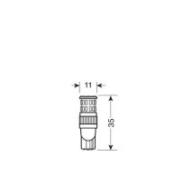 T10 W5W 24-28V W2,1x9,5d MEGA-LED36 220lm (ΔΙΠΛΗΣ ΠΟΛΙΚΟΤΗΤΑΣ) 20ΤΕΜ. Auto Moto Tyres 
