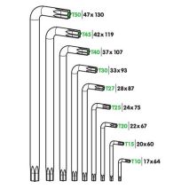 TORX ΚΛΕΙΔΙΑ 9 ΤΕΜΑΧΙΩΝ (T10/15/20/25/27/30/40/45/50)  ΧΡΩΜΙΟ-ΒΑΝΑΔΙΟ (CRV) Auto Moto Tyres 