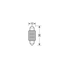 ΛΑΜΠΑΚΙ ΠΛΑΦΟΝΙΕΡΑΣ 12V 12x36mm 150lm ΛΕΥΚΟ MEGA-LED12 (ΔΙΠΛΗΣ ΠΟΛΙΚΟΤΗΤΑΣ- CAN-BUS) BLISTER 1ΤΕΜ. Auto Moto Tyres 