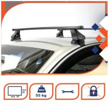 ΜΠΑΡΕΣ ΟΡΟΦΗΣ K1 112 cm K39 (ΤΕΤΡΑΓΩΝΕΣ/ΑΤΣΑΛΙ) - 2 ΤΕΜ. Auto Moto Tyres 