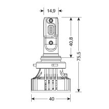 H10/HB3 9005 9-32V 6.500K 6.000lm 72W P20d HALO LED SERIE 7 COMPACT 6LED CREE 2ΤΕΜ. LED KIT Auto Moto Tyres 