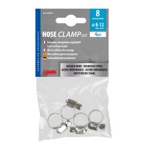 ΚΟΛΙΕΔΕΣ ΣΦΙΓΚΤΗΡΕΣ ΥΨΟΥΣ 8mm & ΔΙΑΜΕΤΡΟΥ 8>12mm ΑΠΟ ΑΝΟΞΕΙΔΩΤΟ ΑΤΣΑΛΙ 4 ΤΕΜ Auto Moto Tyres 