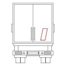 ΑΝΑΚΛΑΣΤΙΚΟ ΑΥΤΟΚΟΛΛΗΤΟ ΛΕΥΚΟ ΜΕ ΚΟΚΚΙΝΟ ΠΕΡΙΓΡΑΜΜΑ 120x307mm - 1 ΤΕΜ. Auto Moto Tyres 