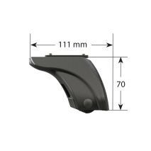 ΣΤΑΝΤΑΡ ΠΟΔΙ ΜΕ ΚΑΠΑΚΙΑ ΚΑΙ ΚΛΕΙΔΑΡΙΑ  EVOS LP LOW PROFILE (111x 70mm ) ΧΑΜΗΛΟ ΠΡΟΦΙΛ NORDRIVE - 4 ΤΕΜ. Auto Moto Tyres 