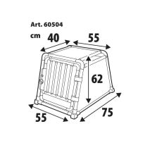 ΚΛΟΥΒΙ/ΚΟΥΤΙ ΜΕΤΑΦΟΡΑΣ ΣΚΥΛΟΥ ΠΟΡΤ ΜΠΑΓΚΑΖ TYPE 4 55x75xH62cm LAMPA - 1 TEM. Auto Moto Tyres 