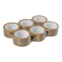 ΤΑΙΝΙΑ ΣΥΣΚΕΥΑΣΙΑΣ ΚΑΦΕ ΑΥΤΟΚΟΛΛΗΤΗ ΓΙΑ ΑΜΠΑΛΑΖ 50mmX66m  LAMPA - 6 ΤΕΜ Auto Moto Tyres 