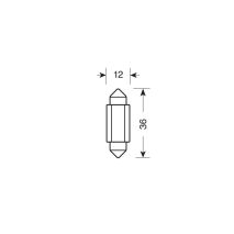 ΛΑΜΠΑΚΙ ΠΛΑΦΟΝΙΕΡΑΣ 9>32V SV28,5-8 2SMDx1CHIP LED 80lm CAN-BUS 12x36mm ΚΟΚΚΙΝΟ  ΚΟΥΤΙ LAMPA - 20 ΤΕΜ. Auto Moto Tyres 