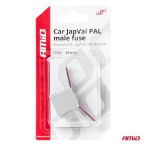 ΑΣΦΑΛΕΙΑ JapVal PAL ΑΡΣΕΝΙΚΗ 48mm 120A ΣΕ ΛΕΥΚΟ ΧΡΩΜΑ AMIO - 1 Τεμ. Auto Moto Tyres 