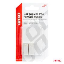 ΑΣΦΑΛΕΙΕΣ JapVal PAL ΜΙΝΙ 14mm ΘΗΛΥΚΕΣ 25A ΣΕ ΛΕΥΚΟ ΧΡΩΜΑ AMIO - 2 Τεμ. Auto Moto Tyres 