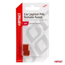 ΑΣΦΑΛΕΙΕΣ JapVal PAL ΜICRO 14mm ΘΗΛΥΚΕΣ 50A ΣΕ ΚΟΚΚΙΝΟ ΧΡΩΜΑ AMIO - 2 Τεμ. Auto Moto Tyres 