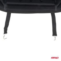 ΠΛΑΤΟΚΑΘΙΣΜΑ ΘΕΡΜΑΙΝΟΜΕΝΟ 12V 98x48cm ΑΦΡΩΔΕΣ ΥΛΙΚΟ ΚΑΙ ΥΦΑΣΜΑ ΜΑΥΡΟ AMIO - 1 τεμ. Auto Moto Tyres 
