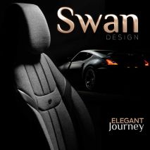 ΚΑΛΥΜΜΑΤΑ ΚΑΘΙΣΜΑΤΩΝ OTOM SWAN 501 BLACK ΜΑΥΡΟ/ΓΚΡΙ ΣΚΟΥΡΟ ΛΙΝΟ & ΔΕΡΜΑΤΙΝΗ SET ΑΜΙΟ - 1 σετ. Auto Moto Tyres 