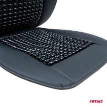 ΠΛΑΤΟΚΑΘΙΣΜΑ ΜΕ ΧΑΝΤΡΕΣ ΚΑΙ ΜΑΞΙΛΑΡΑΚΙ ΜΕΣΗΣ ΑΠΟ ΠΟΛΥΕΣΤΕΡΙΚΟ ΑΦΡΩΔΕΣ ΥΛΙΚΟ 147x68cm ΜΑΥΡΟ AMIO - 1 Τεμ. Auto Moto Tyres 