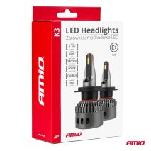 ΛΑΜΠΕΣ H4 9>16V 6.000K 5.400lm 60W K3 SERIES LED CAN-BUS (ΜΕ ΨΥΚΤΡΑ) AMIO - 2 Τεμ. Auto Moto Tyres 