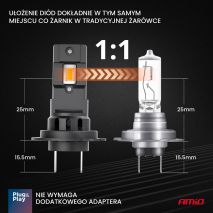ΛΑΜΠΕΣ LED H7 12V 44W 6.500K 3.936lm CSP X4 SERIES AVIATOR PLUG & PLAY ΑΜΙΟ - 2 ΤΕΜ. Auto Moto Tyres 