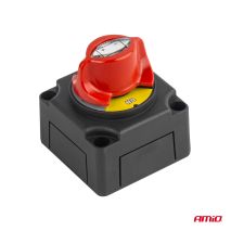 ΔΙΑΚΟΠΤΗΣ POWER-OFF ΜΠΑΤΑΡΙΑΣ ΣΕ ΒΑΣΗ 12-48V 300A  ΜΑΥΡΟ/ΚΟΚΚΙΝΟ AMIO - 1 Τεμ. Auto Moto Tyres 