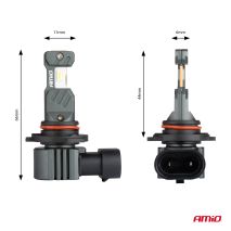 ΛΑΜΠΕΣ LED HΒ3 9005 / HIR1 / H10 12V 60W 6.000K 5.600lm +400% LED CAN-BUS HYBRID SERIES AMIO - 2 ΤΕΜ. Auto Moto Tyres 