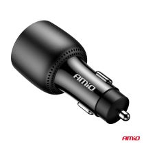 ΦΟΡΤΙΣΤΗΣ ΑΝΑΠΤΗΡΑ 12/24V ΜΕ 3 ΘΥΡΕΣ 2xUSB-C/1xUSB-A 95W 5V/3A ΤΑΧΕΙΑΣ ΦΟΡΤΙΣΗΣ ΑΛΟΥΜΙΝΙΟ/ΜΑΥΡΟΣ ΑΜΙΟ - 1 Τεμ. Auto Moto Tyres 