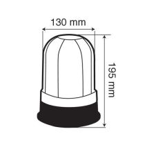 Φάρος RH-1 12V/24V Βιδωτός Πορτοκαλί 130x195mm Auto Moto Tyres 