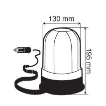 Φάρος RH-2 12V/24V Μαγνητικός με φις αναπτήρα Πορτοκαλί 130x195mm Auto Moto Tyres 