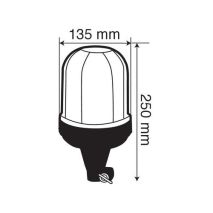 Φάρος βιδωτός  RL-2 12V/24V με DIN 135x250mm Auto Moto Tyres 