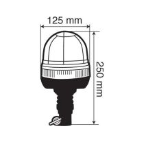 Φάρος βιδωτός Ελαστικός RL-3 12V/24V με DIN 125x250mm Auto Moto Tyres 