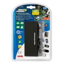 ΑΝΤΑΠΤΟΡΑΣ ΑΝΑΠΤΗΡΑ 12/24/36V ΔΙΠΛΟΣ ΜΕ 2 USB+ΒΟΛΤΟΜΕΤΡΟ MULTI POWER ΜΕ ΚΑΛΩΔΙΟ 80cm Auto Moto Tyres 