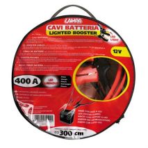 Καλώδια Φορτισης 300CM 400AMP 12V με φως LED Auto Moto Tyres 
