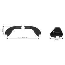 Τηλεσκοπικές Μπάρες Μαύρες SNAP-STEEL (S) 80-111cm 2ΤΕΜ. Auto Moto Tyres 