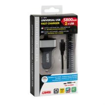 ΑΝΤΑΠΤΟΡΑΣ ΑΝΑΠΤΗΡΑ 12/24V ΜΕ 2 USB ΚΑΙ ΚΑΛΩΔΙΟ ΦΟΡΤΙΣΗΣ MICRO USB Auto Moto Tyres 