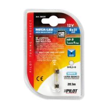 ΛΑΜΠΑΚΙ ΠΛΑΦΟΝΙΕΡΑΣ 12V 8x31mm 20lm ΛΕΥΚΟ MEGA-LED9 COB (ΔΙΠΛΗΣ ΠΟΛΙΚΟΤΗΤΑΣ- CAN-BUS) BLISTER 1ΤΕΜ. Auto Moto Tyres 