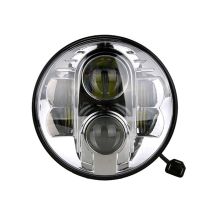 ΦΑΝΑΡΙ ΣΤΡΟΓΓΥΛΟ 7 ΙΝΤΣΩΝ ME 8LED CREE (XML-10W) 9-36V 6000-6500K CHROME Auto Moto Tyres 