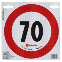 ΣΗΜΑ ΤΑΧΥΤΗΤΑΣ ΧΙΛΙΟΜΕΤΡΩΝ 70km/h ΑΥΤΟΚΟΛΛΗΤΟ Auto Moto Tyres 