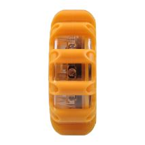 ΦΩΣ ΑΣΦΑΛΕΙΑΣ ΕΚΤΑΚΤΗΣ ΑΝΑΓΚΗΣ 100x100x35mm ΜΕ 15LED (3 ΛΕΥΚΟ +12 ΠΟΡΤΟΚΑΛΙ)  5 ΧΡΗΣΕΩΝ 1ΤΕΜ. M-TECH Auto Moto Tyres 