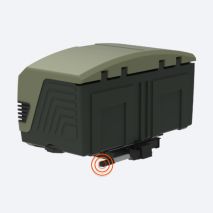 ΜΠΑΓΚΑΖΙΕΡΑ ΚΟΤΣΑΔΟΡΟΥ 400 LT TOWBOX V3 CAMPER GREEN (ΠΡΑΣΙΝΟ) ΜΕ LED ΦΑΝΑΡΙΑ Auto Moto Tyres 