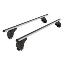 KIT ΜΕ ΜΠΑΡΕΣ ΟΡΟΦΗΣ ΓΙΑ SKODA RAPID SPACEBACK 5D 2013> ΑΛΟΥΜΙΝΙΟΥ & ΜΠΑΓΚΑΖΙΕΡΑ BOX 430 LT (ΛΕΥΚΗ-ΑΣΠΡΗ/ΓΥΑΛΙΣΤΕΡΗ) NORDRIVE Auto Moto Tyres 