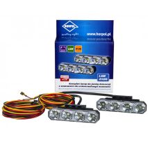DRL HOR78 12/24V ΠΡΟΣΘΕΤΟ DAYTIME ΔΙΕΘΝΗ ΜΕ 4LED 6W 120,5x36,8mm ΜΑΥΡΟ 2ΤΕΜ Auto Moto Tyres 