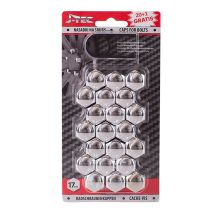 ΚΑΠΑΚΙΑ ΜΠΟΥΛΟΝΙΩΝ 17mm ΧΡΩΜΙΟ AMiO - 21 ΤΕΜ. Auto Moto Tyres 