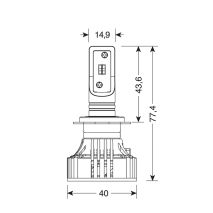H7 9-32V 6.500K 6.000lm 72W PX26d HALO LED KIT SERIE 7 COMPAC 2ΤΕΜ (ΓΙΑ ΠΡΟΤΖΕΚΤΟΡΕΣ ΑΛΟΓΟΝΟΥ) Auto Moto Tyres 