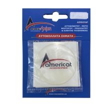 AMERICAT ΜΟΝΟΓΡΑΜΜΑ ΑΥΤΟΚΟΛΛΗΤΑ ΖΑΝΤΩΝ 6 cm ΛΕΥΚΟ/ΚΟΚΚΙΝΟ/ΜΑΥΡΟ ΣΜΑΛΤΟΥ - 4 ΤΕΜ. Auto Moto Tyres 