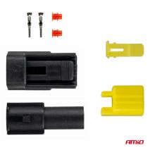 ΦΙΣΑ ΣΥΝΔΕΣΗΣ ΜΕ ΥΠΟΔΟΧΗ 1 PIN Φ2,2mm ΑΔΙΑΒΡΟΧΗ AMIO - 1 τεμ. Auto Moto Tyres 