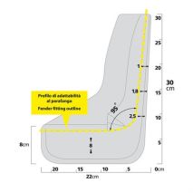 ΛΑΣΠΩΤΗΡΕΣ SPLASH-GUARDS CONTOUR 22x29cm TYPE-2 2ΤΕΜ. Auto Moto Tyres 