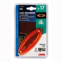 ΦΩΣ ΟΓΚΟΥ 4LED ΠΟΡΤΟΚΑΛΙ ΧΡΩΜΑΤΟΣ SMD 12/24V 124 mm -1ΤΕΜ. Auto Moto Tyres 
