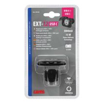ΠΡΙΖΑ USB ΜΕ ΚΑΠΑΚΙ ΚΑΙ 2 ΘΥΡΕΣ USB (A+C) 12/24V 3000mA 15W ΜΑΥΡΗ FAST CHARGE LAMPA - 1 TEM. Auto Moto Tyres 