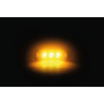 ΣΤΡΟΜΠΟ ΠΟΡΤΟΚΑΛΙ 12/24V 3 LED 4 ΧΡΗΣΕΩΝ ΑΔΙΑΒΡΟΧΟ IP67 (ΠΑΧΟΣ: 7mm) 88x30mm  LAMPA - 1 TEM. Auto Moto Tyres 