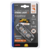 ΣΤΡΟΜΠΟ ΠΟΡΤΟΚΑΛΙ 12/24V 3 LED 4 ΧΡΗΣΕΩΝ ΑΔΙΑΒΡΟΧΟ IP67 (ΠΑΧΟΣ: 7mm) 88x30mm  LAMPA - 1 TEM. Auto Moto Tyres 