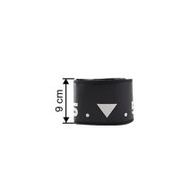 ΚΑΛΥΜΜΑ ΤΙΜΟΝΙΟΥ SOFT BLACK CLOCK (ΑΡΙΘΜΟΙ) ΟΙΚΟΛΟΓΙΚΟ ΔΕΡΜΑ 37>39cm/ 9cm SIMONI RACING - 1 TEM. Auto Moto Tyres 