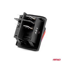ΔΙΑΚΟΠΤΗΣ ON/OFF 4 ΕΠΑΦΩΝ 20A 12/24V ΚΟΚΚΙΝΟΣ ΦΩΤΙΣΜΟΣ ΟΡΘΟΓΩΝΙΟΣ ΑΜΙΟ - 1 ΤΕΜ. Auto Moto Tyres 