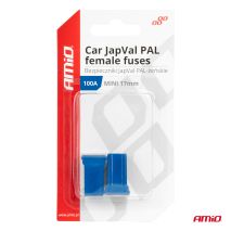 ΑΣΦΑΛΕΙΕΣ JapVal PAL ΜΙΝΙ 17mm ΘΗΛΥΚΕΣ 100A ΣΕ ΜΠΛΕ ΧΡΩΜΑ AMIO - 2 Τεμ. Auto Moto Tyres 